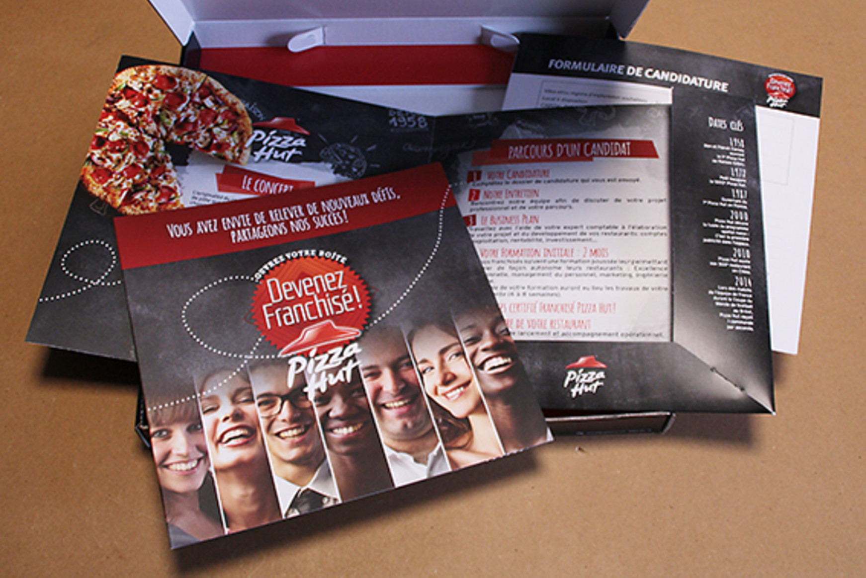 Réalisation des nouveaux outils de recrutement de franchisés pour Pizza Hut France by Pogo Partners