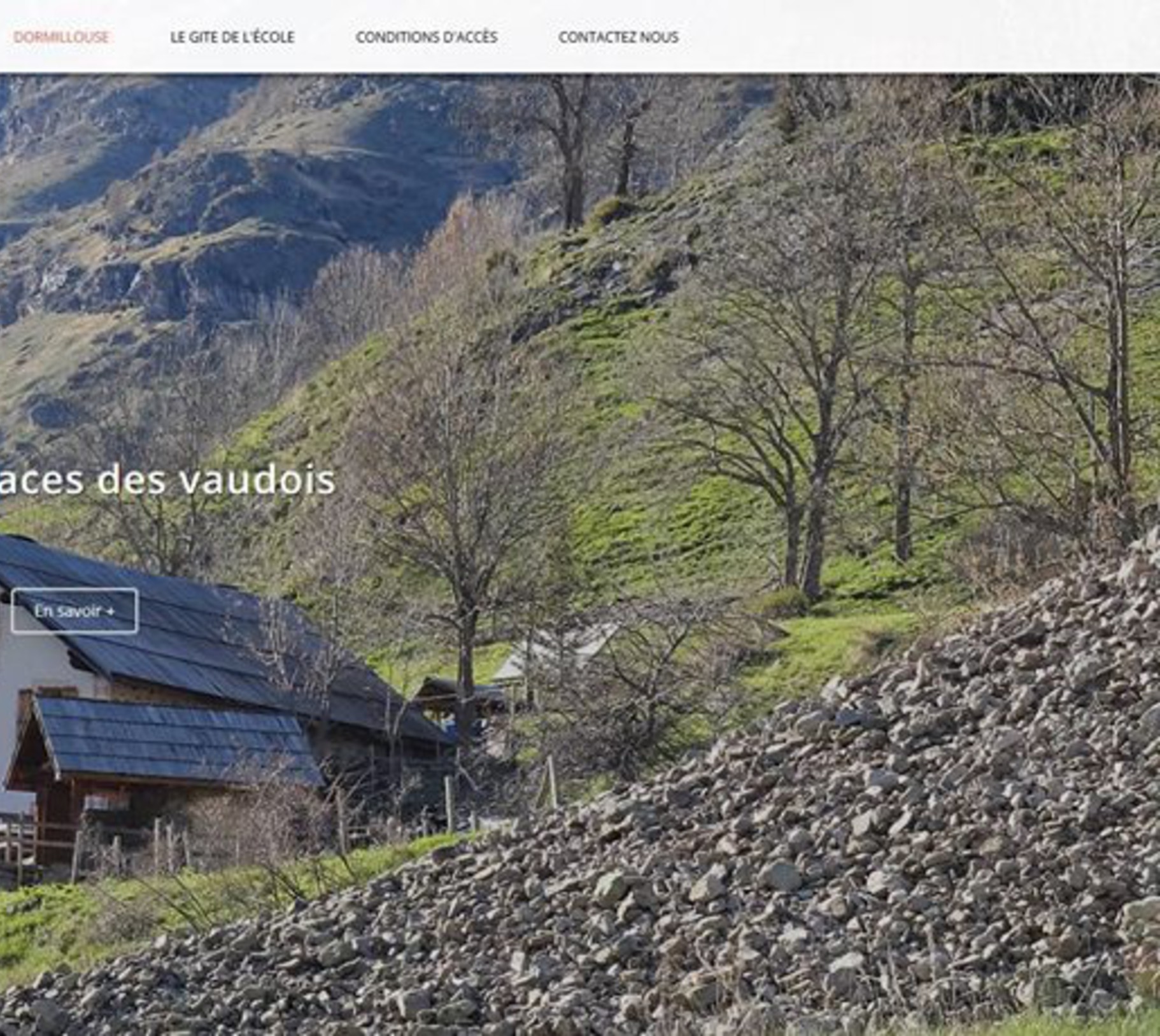 le gite de l'école dans le village de dormillous le village de Dormillouse