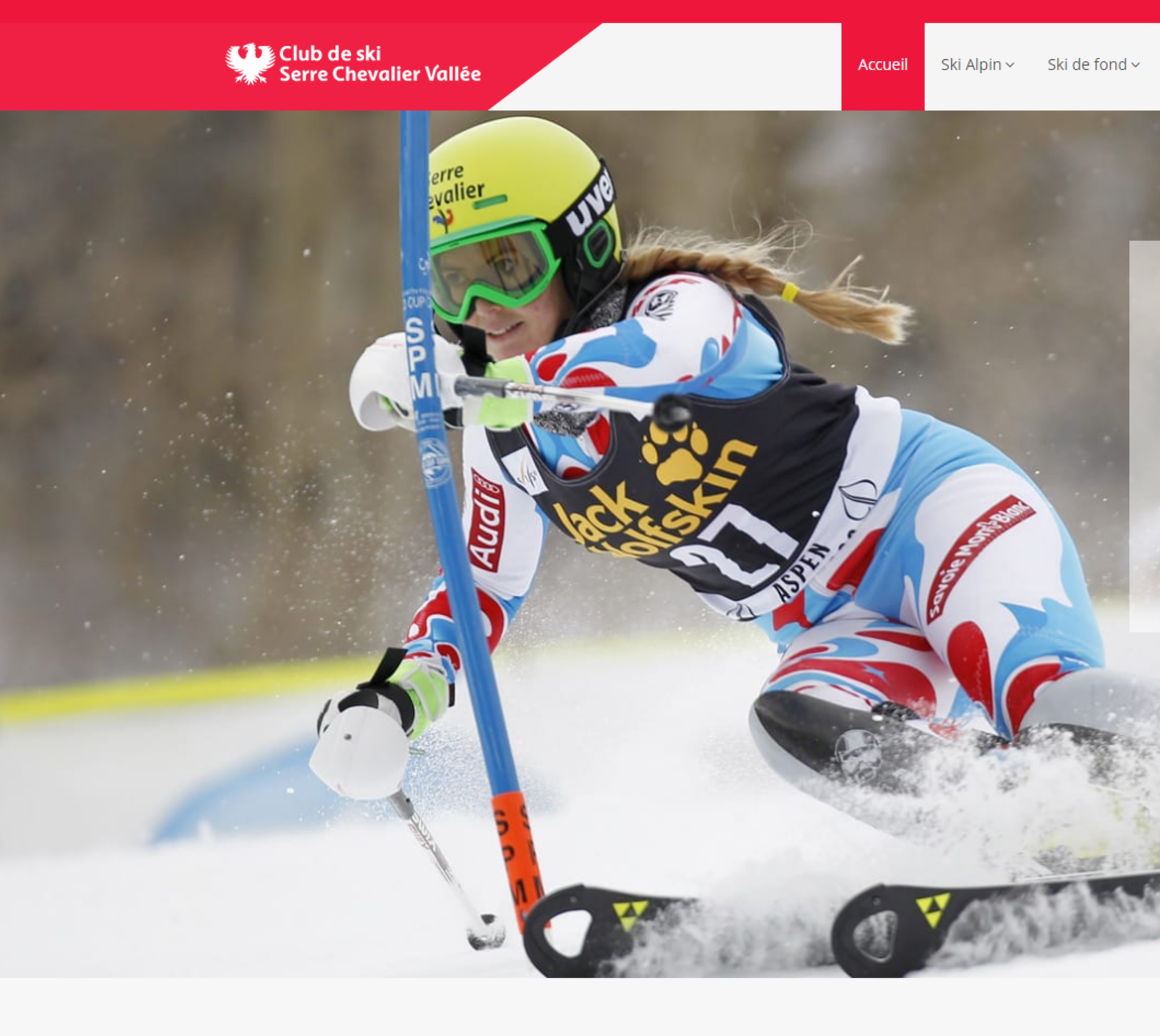 Le nouveau site responsive du club de ski de Serre Chevalier