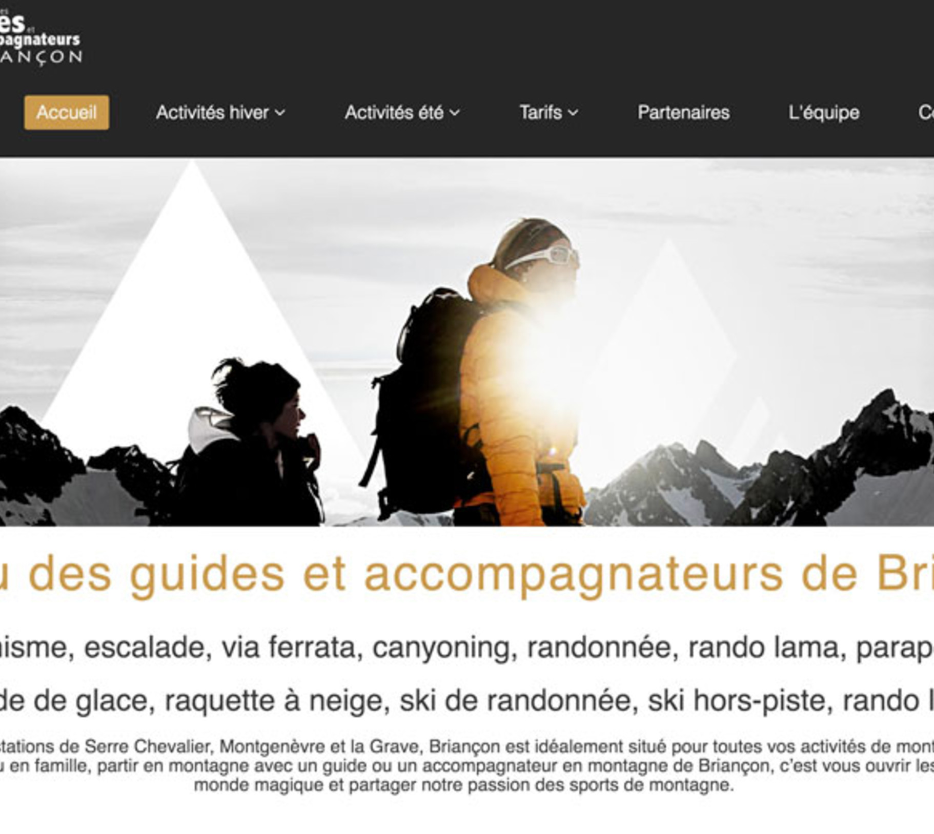 Le site du bureau des guides de Briancon Le site du bureau des guides de Briancon