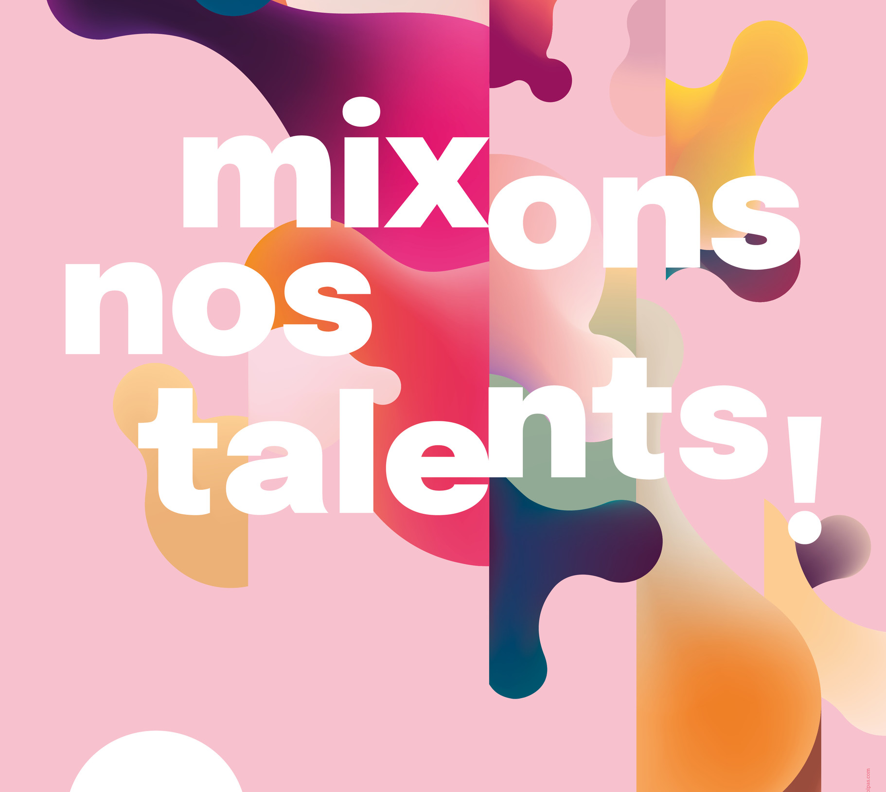 Mixons nos talents ! Affiche du Congrès des Scop de la Communication